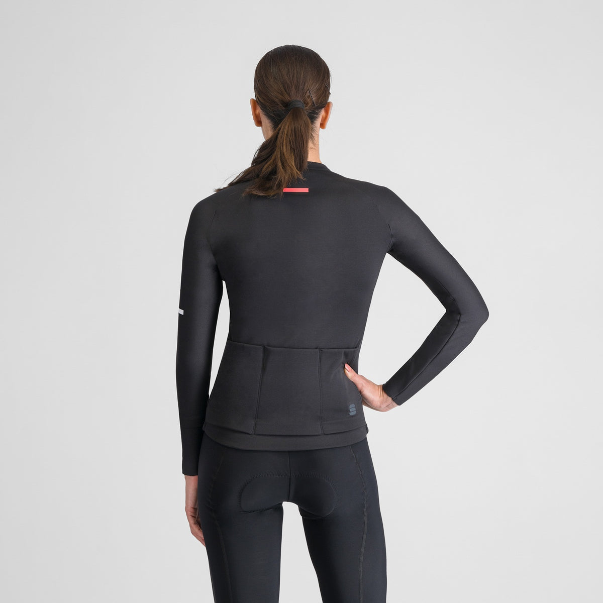 SPORTFUL SUPERNOVA fietsshirt met lange mouwen voor dames, zwart