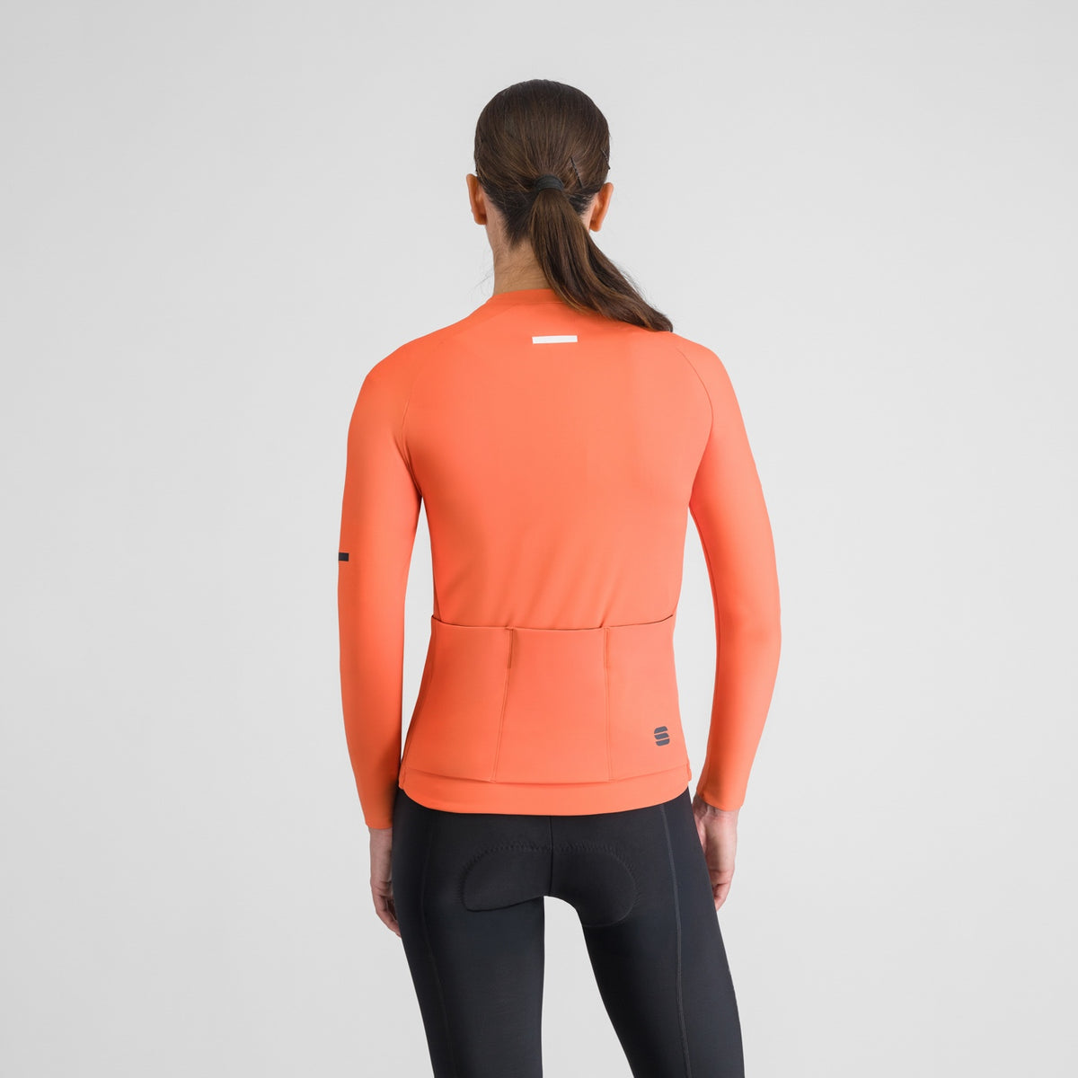 Rood SPORTFUL SUPERNOVA damesfietsshirt met lange mouwen