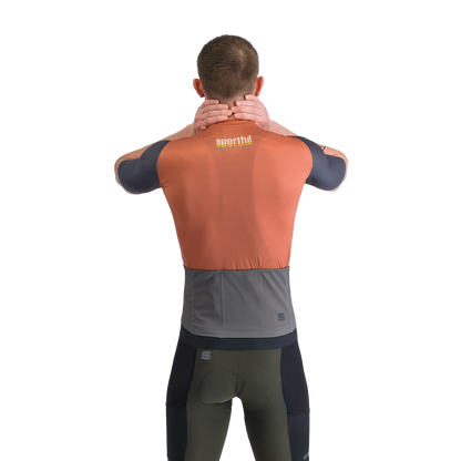Fietsshirt SPORTFUL SUPERGIARA 2 LOGO Korte Mouwen Oranje