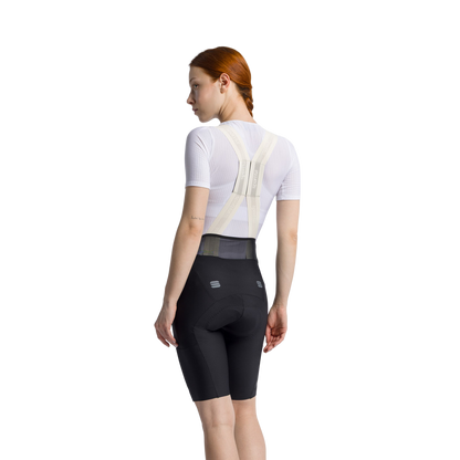 Korte Fietsbroek met Bretels SPORTFUL HYPEREPIC Dames Zwart