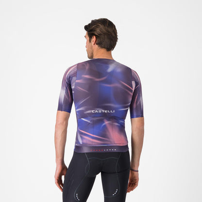 Shirt CASTELLI AERO RACE 8S Korte Mouwen Violet