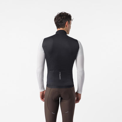 Mouwloze Jacket CASTELLI ESPRESSO 2 Zwart/Wit