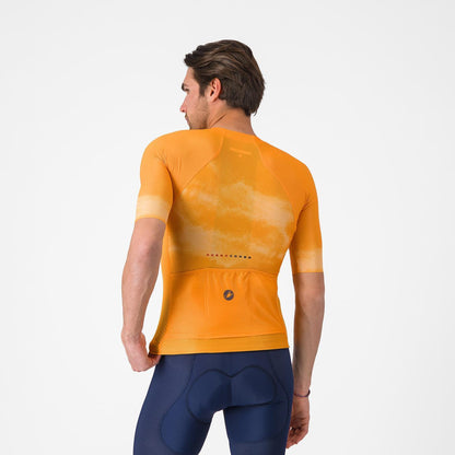 Shirt CASTELLI CLIMBER'S A/C Korte Mouwen Oranje