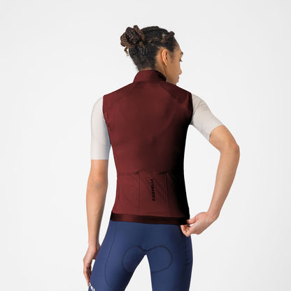 Mouwloos Vest CASTELLI ESPRESSO 2 Dames Bordeauxrood