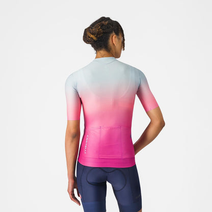 Maillot CASTELLI UPF Femme Manches Courtes Rose