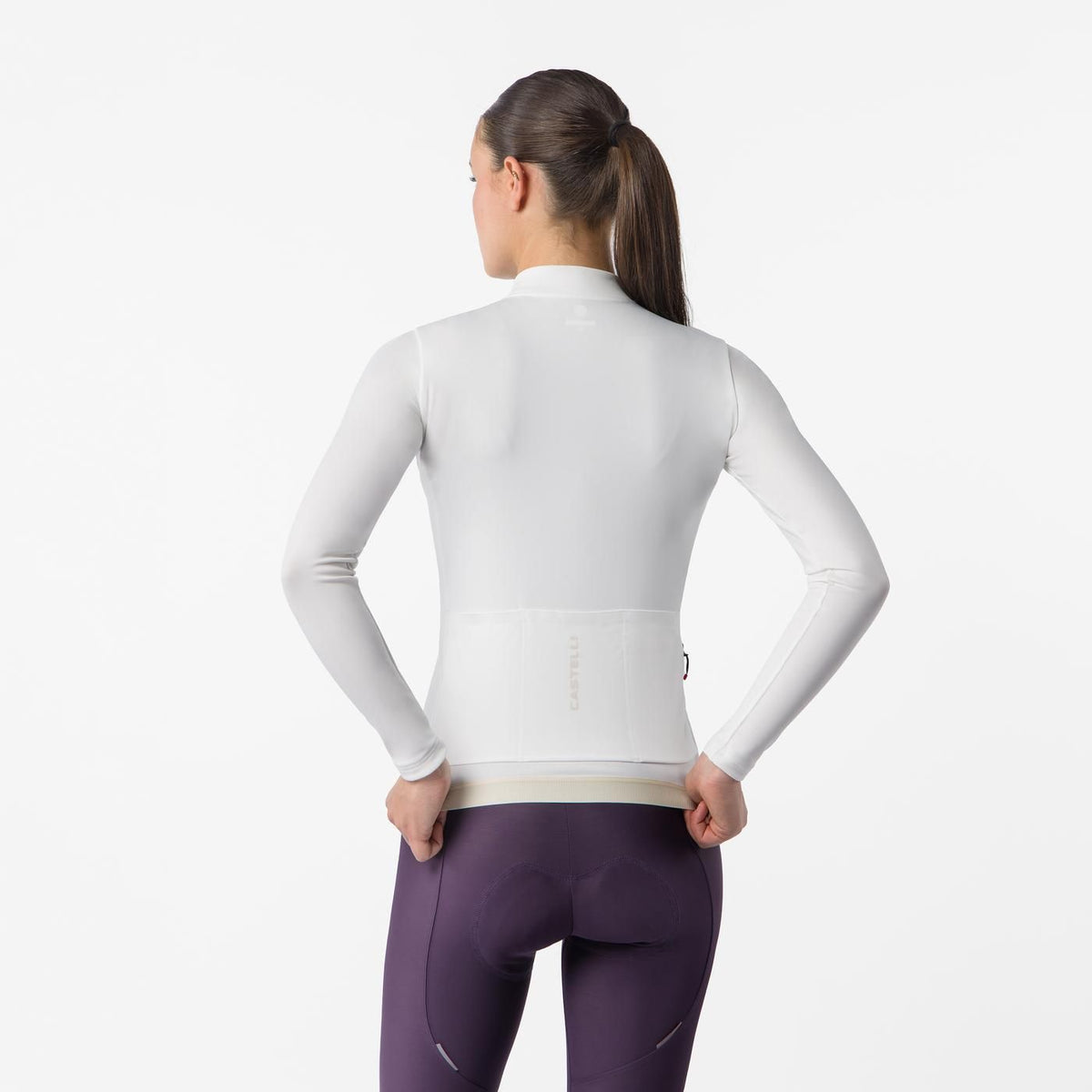 Maillot CASTELLI ESPRESSO THERMAL 2 Manches Longues Femme Ivoire