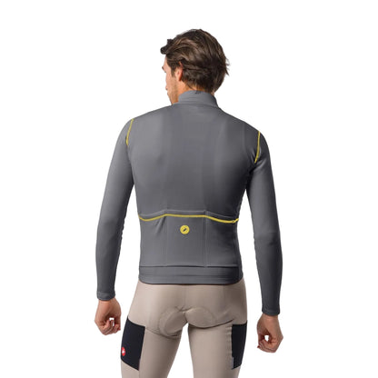 Fietsshirt met lange mouwen CASTELLI UNLIMITED TRAIL 2 Grijs/Mango Mojito