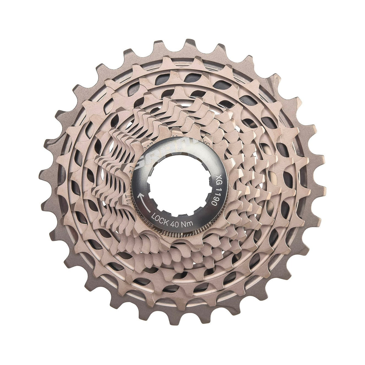 SRAM RED XG-1190 11-speedcassette – hoofdafbeelding op witte achtergrond