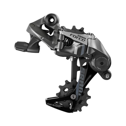 SRAM FORCE 1 achterderailleur met 11 versnellingen en lange kooi – product op witte achtergrond