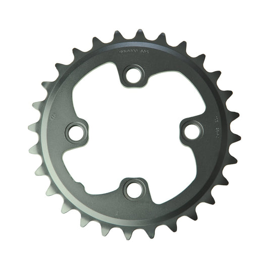 Plateau Intérieur SHIMANO XT M785 10V 4 Trous 64mm — vue du plateau sur fond blanc