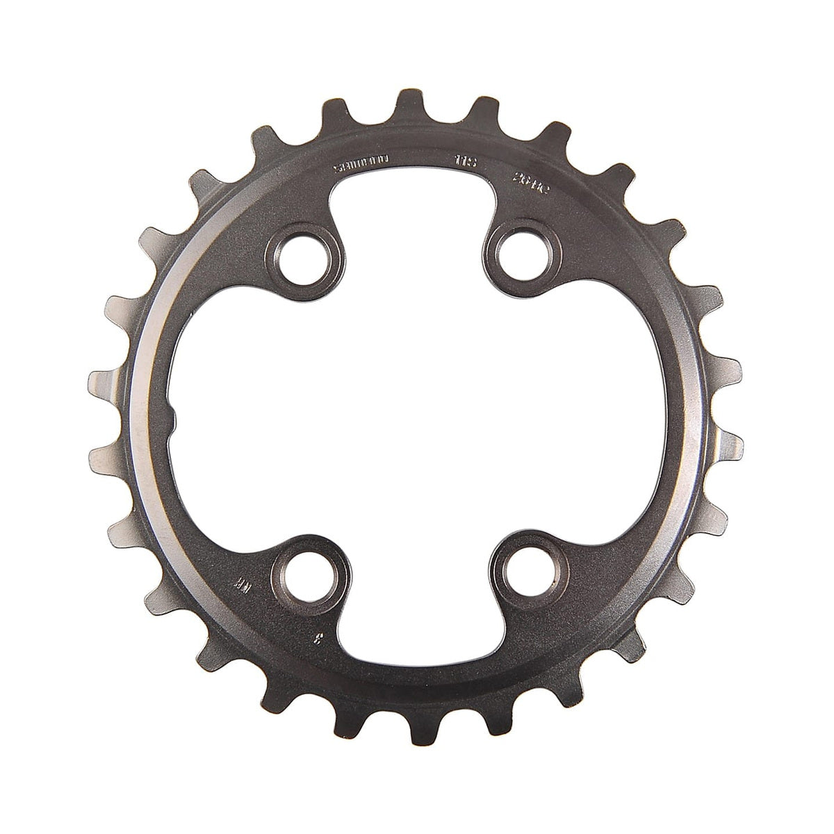 SHIMANO XT M8000 binnenblad voor dubbel crankstel, 11-speed, 4-gats, 64 mm — kettingblad tegen witte achtergrond