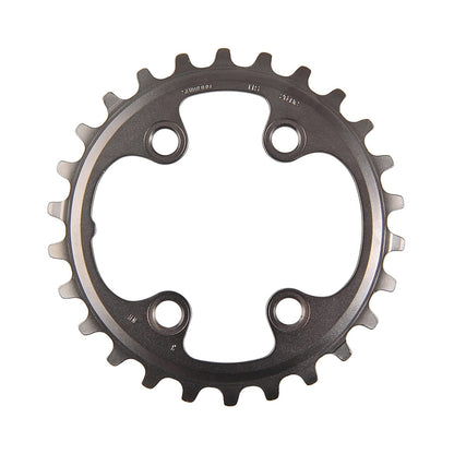 SHIMANO XT M8000 binnenblad voor dubbel crankstel, 11-speed, 4-gats, 64 mm — kettingblad tegen witte achtergrond