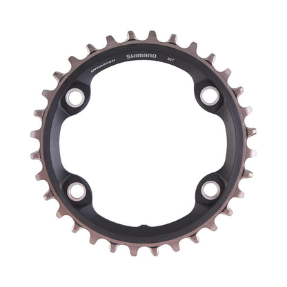 Plateau Mono SHIMANO SLX M7000 11V 4 Trous 96mm — vue du plateau sur fond blanc