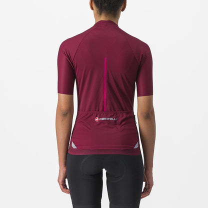 Wielrenshirt CASTELLI ENDURANCE W Dames Korte Mouwen Bordeaux
