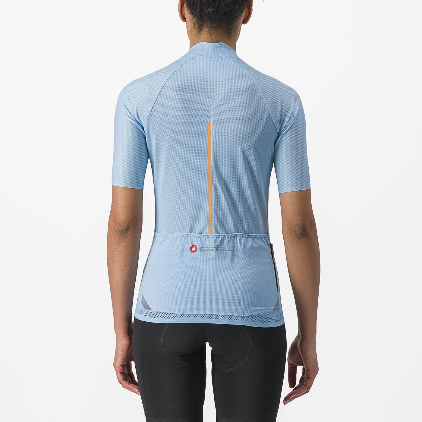 Maillot CASTELLI ENDURANCE W Femme Manches Courtes Bleu