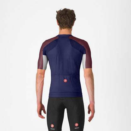 Wielershirt CASTELLI ENTRATA 6 Korte Mouwen Blauw