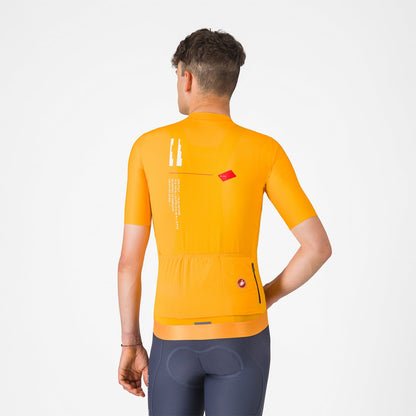 Shirt CASTELLI ESPRESSO R--A/D Korte Mouwen Oranje