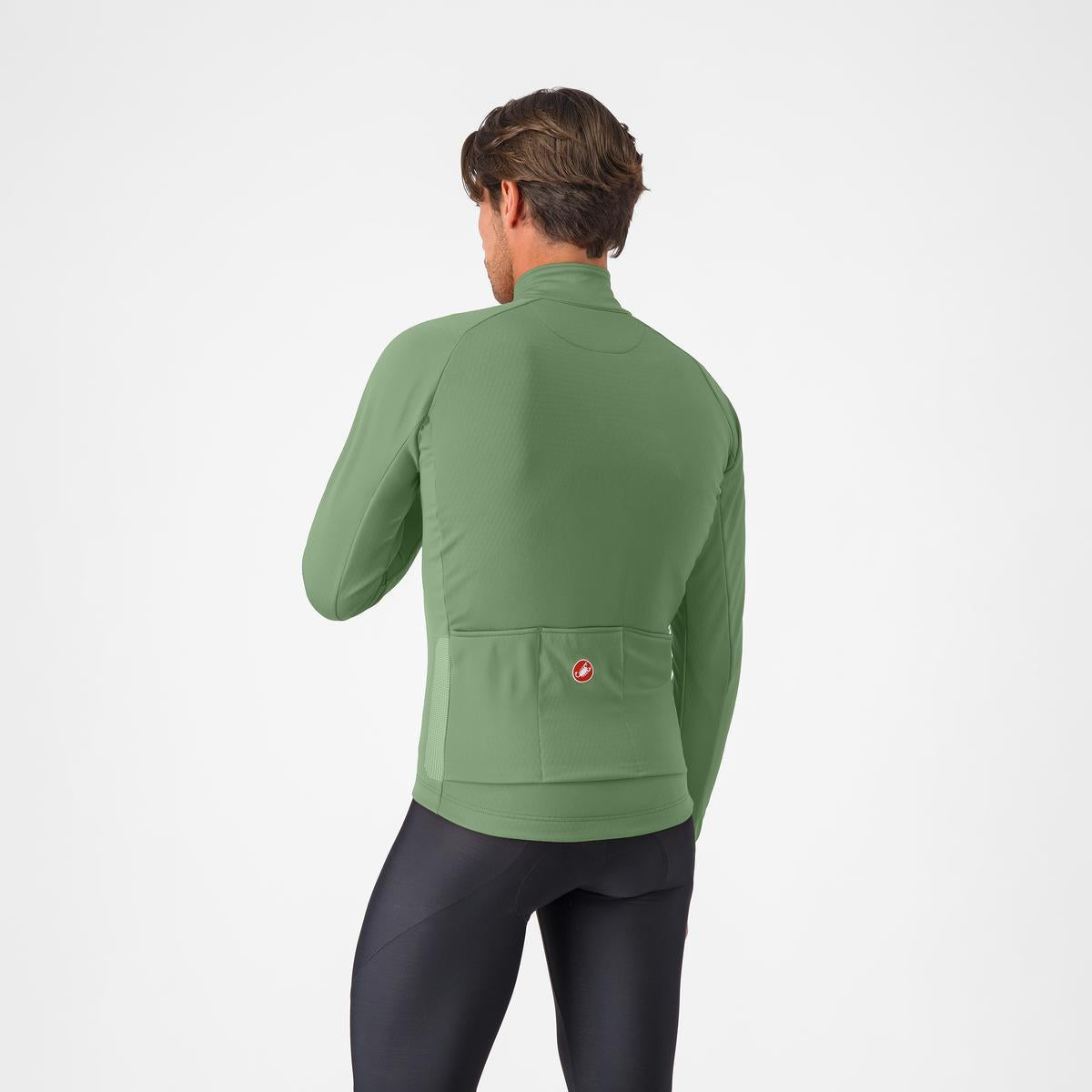 Maillot CASTELLI ESPRESSO THERMAL Manches Longues Peper Vert