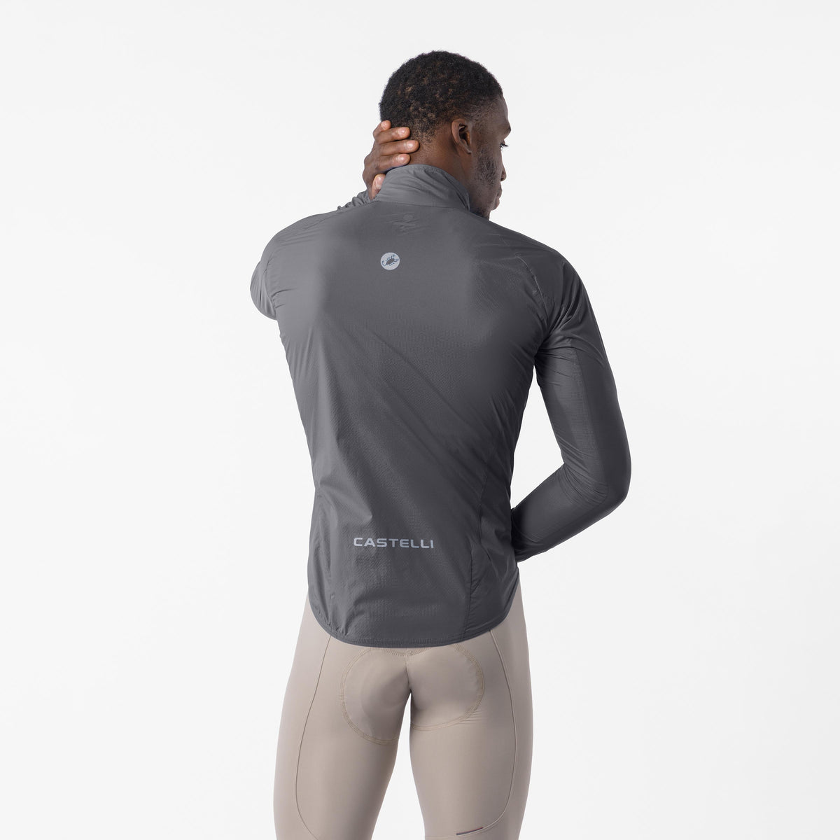 Grijze CASTELLI TRANSITION AIR-jas - achteraanzicht