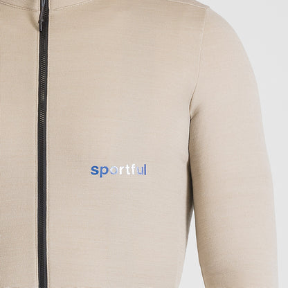 SPORTFUL SUPERGIARA wollen fietsshirt met lange mouwen, beige