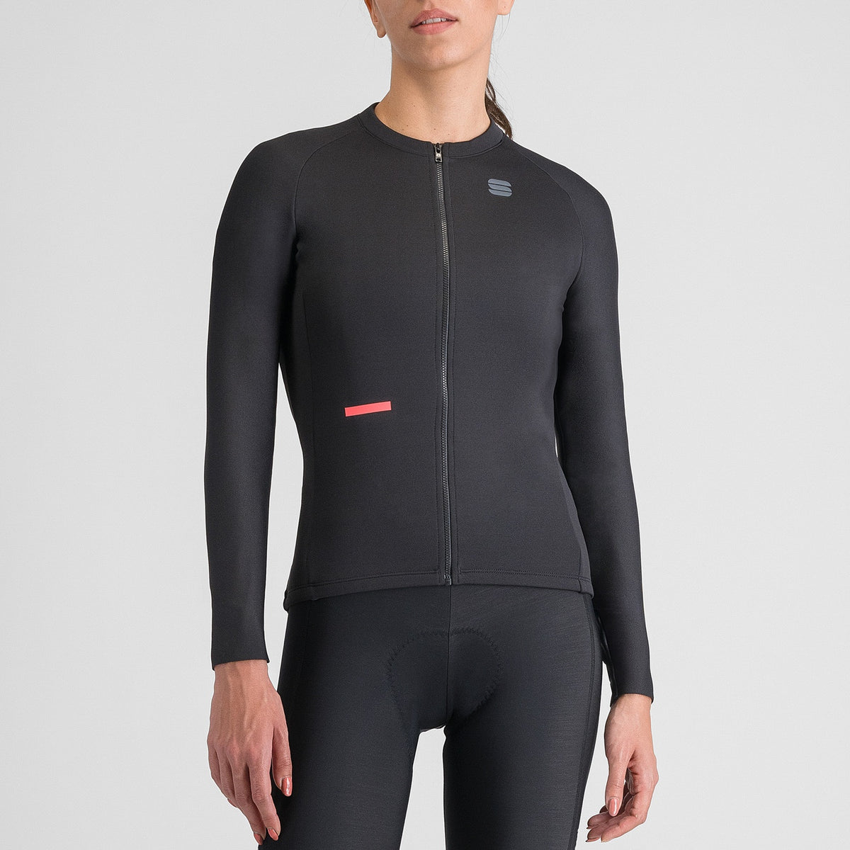 SPORTFUL SUPERNOVA fietsshirt met lange mouwen voor dames, zwart