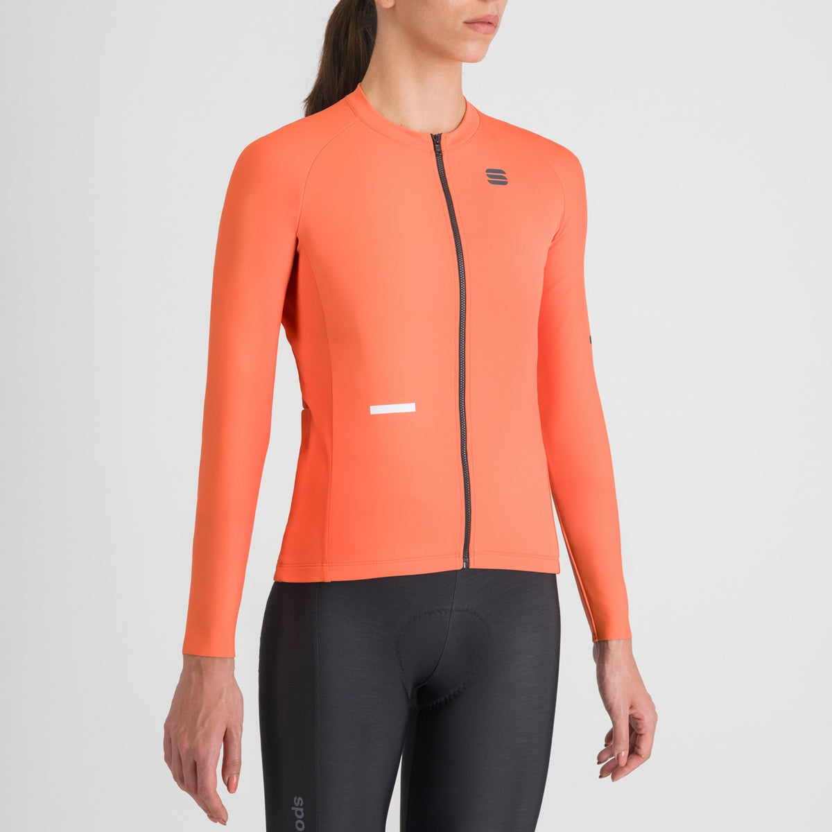 Rood SPORTFUL SUPERNOVA damesfietsshirt met lange mouwen