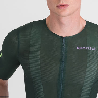 Wielershirt SPORTFUL LIGHT 2 Korte Mouwen Kaki
