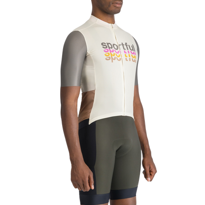 Maillot SPORTFUL SUPERGIARA 2 LOGO Manches Courtes Crème