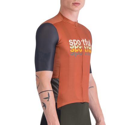 Fietsshirt SPORTFUL SUPERGIARA 2 LOGO Korte Mouwen Oranje