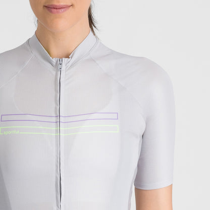 Wielrenshirt SPORTFUL STARLIGHT 2 Korte Mouwen Dames Grijs