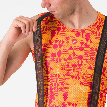 Korte Bretelles-broek CASTELLI ESPRESSO R--A/D Rookgrijs
