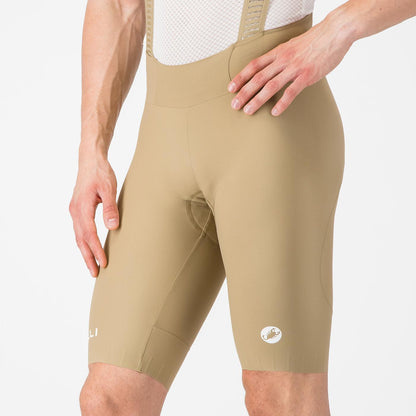 CASTELLI ESPRESSO 2 Korte Broek met Bretels Beige Elmwood