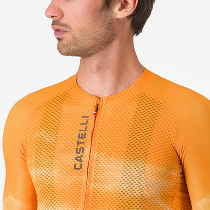 Shirt CASTELLI CLIMBER'S A/C Korte Mouwen Oranje