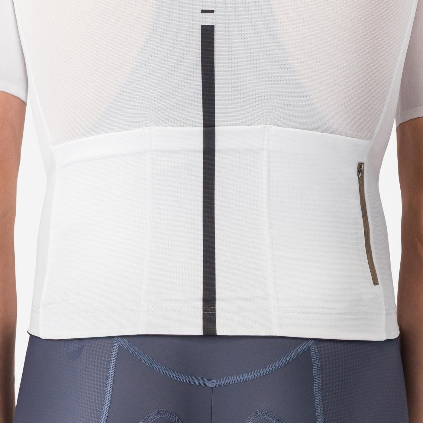 CASTELLI DRITTONE LOGO Korte Mouw Jersey Wit