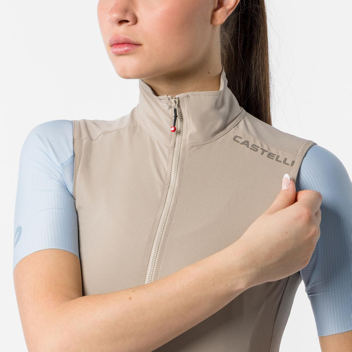 Mouwloze Jacket CASTELLI ESPRESSO 2 Dames Beige