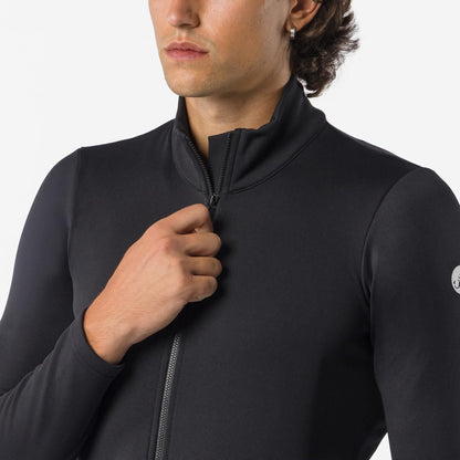 Fietsshirt CASTELLI COMPETIZIONE THERMAL Lange Mouwen Zwart