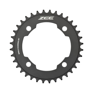 SHIMANO ZEE M640/M645 enkel kettingblad 10-speed, 4-gats, 104 mm — kettingblad tegen witte achtergrond