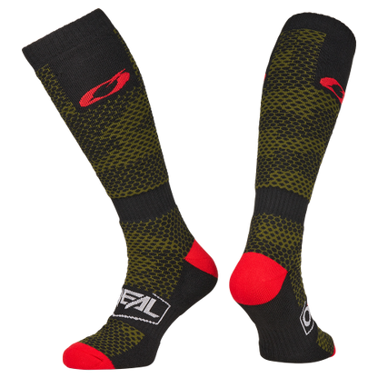 Sokken O'NEAL PRO MX COVERT Zwart/Groen