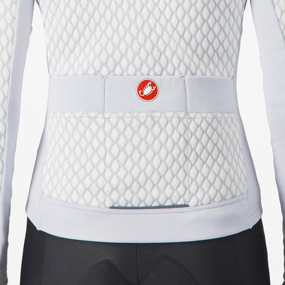 Maillot CASTELLI SFIDA 2 Dames Lange Mouwen Lichtgrijs