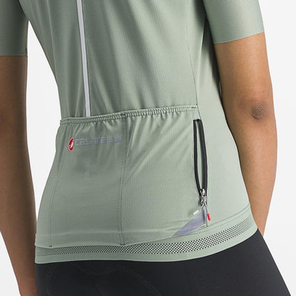 CASTELLI ENDURANCE W Damesshirt Korte Mouwen Groen