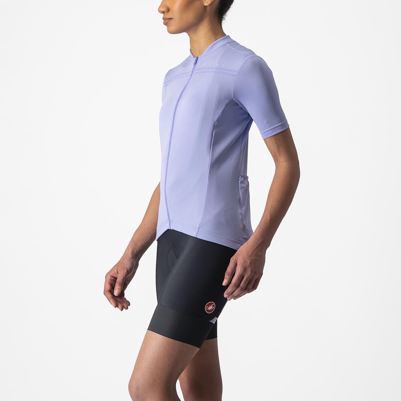 Maillot CASTELLI ANIMA 4 Femme Manches Courtes Violet