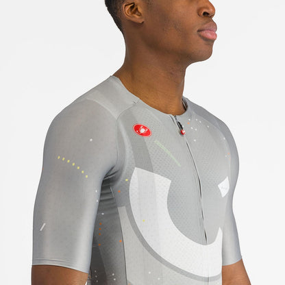 Shirt CASTELLI R-A/D Korte Mouwen Multicolor Grijs