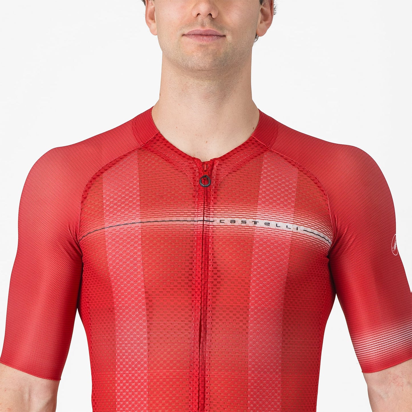 Maillot CASTELLI CLIMBER'S A/C Manches Courtes Rouge