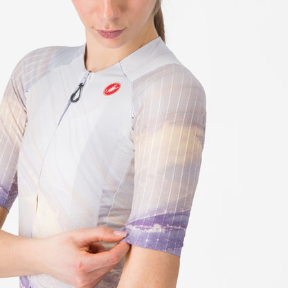 CASTELLI AERO PRO 8S Damesshirt Korte Mouwen Meerkleurig