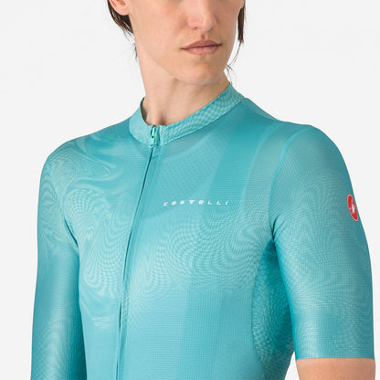 CASTELLI FANTASIA Damesshirt Korte Mouwen Turquoise