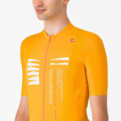 Shirt CASTELLI ESPRESSO R--A/D Korte Mouwen Oranje
