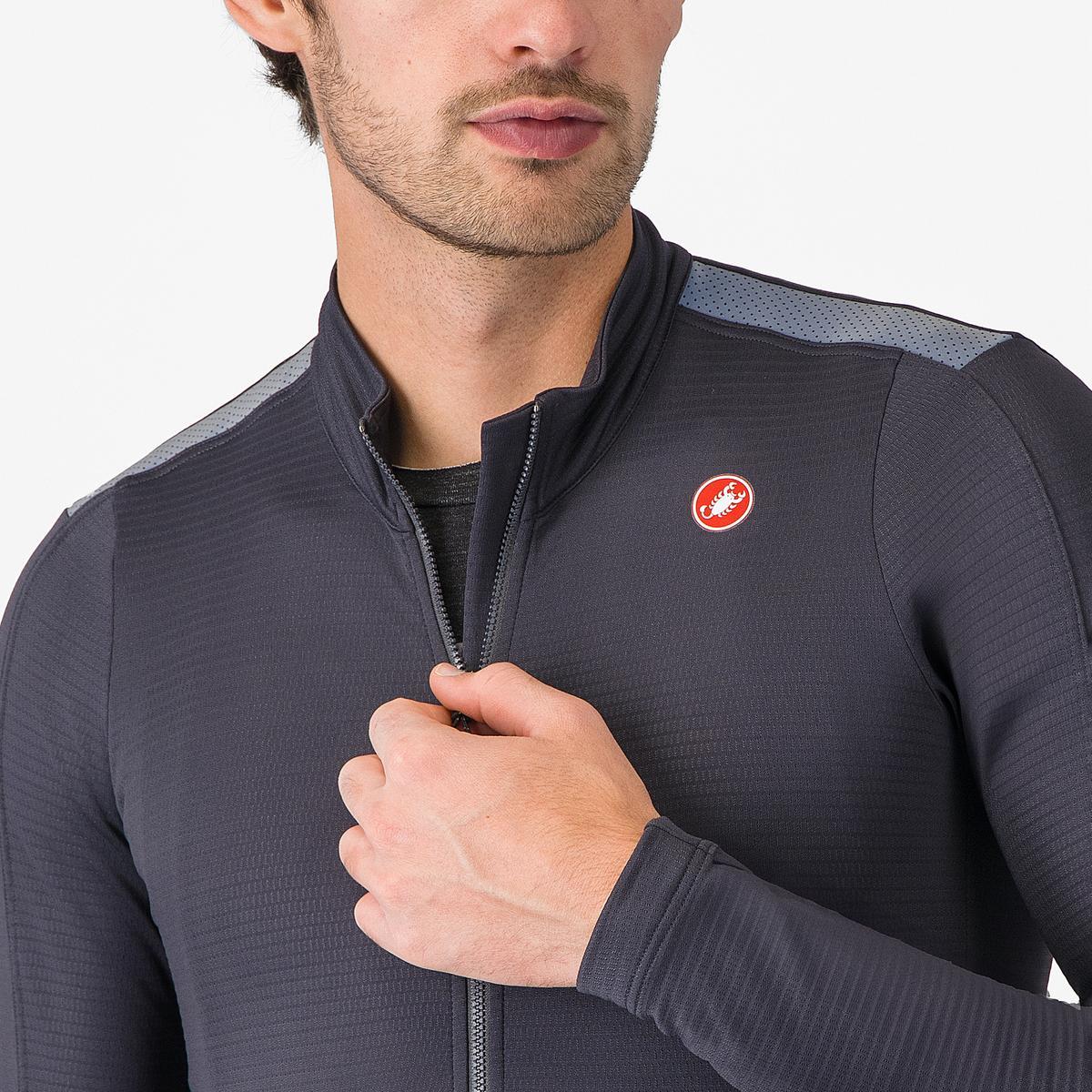 CASTELLI PURO 4 Lange Mouw Jersey Grijs