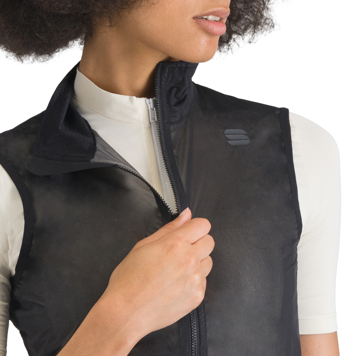 Dames SPORTFUL LIGHT AIR Mouwloos jack Zwart