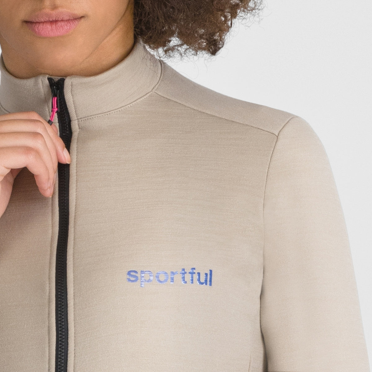 SPORTFUL SUPERGIARA WOOL fietsshirt voor dames met lange mouwen beige
