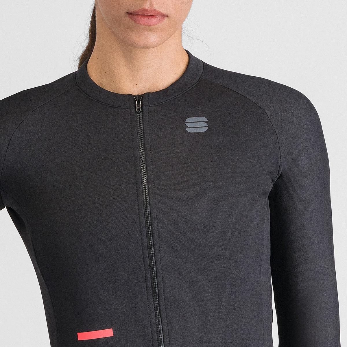 SPORTFUL SUPERNOVA fietsshirt met lange mouwen voor dames, zwart